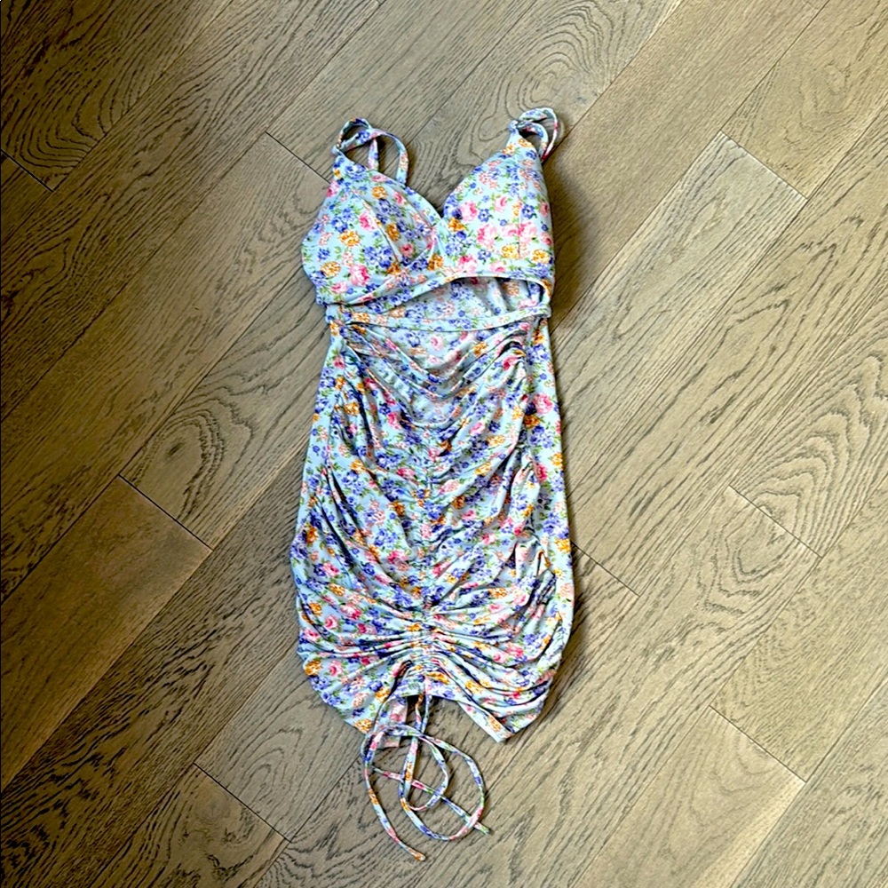 Haute Monde Floral Midi Dress - Multicolor